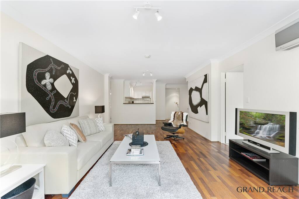 Open kitchen flows smoothly into the living space