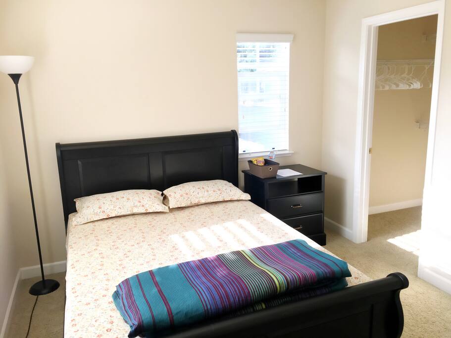 Your bedroom and walk-in closet