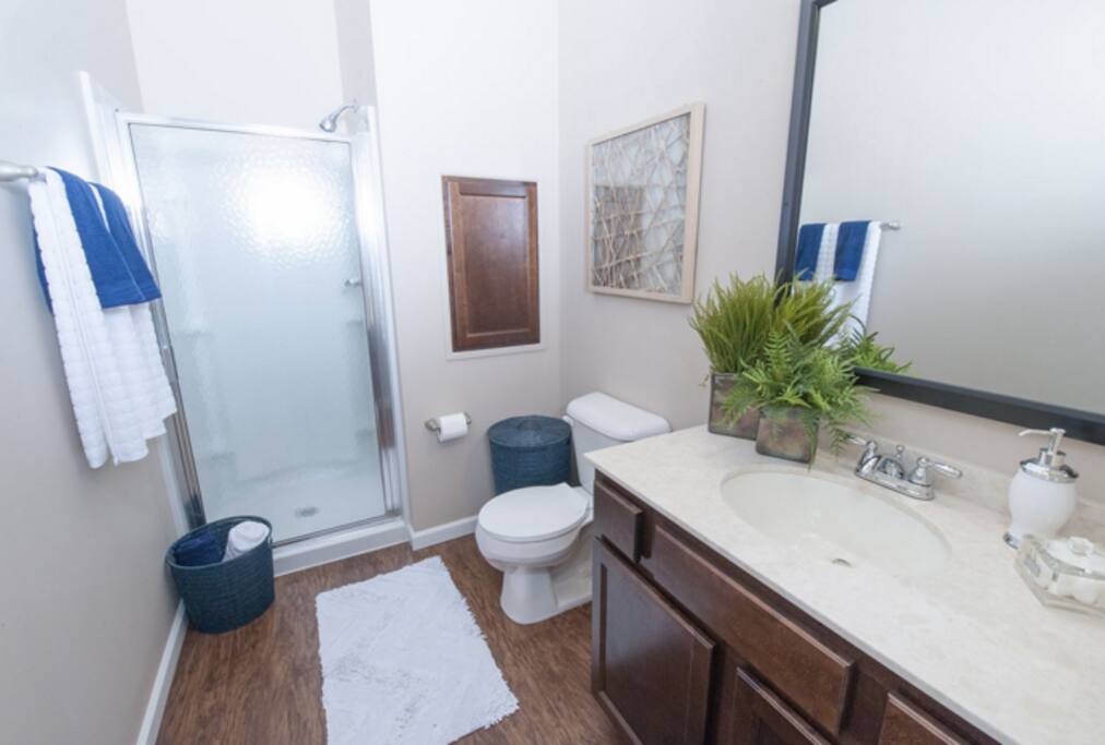 Private bathroom, towels provided