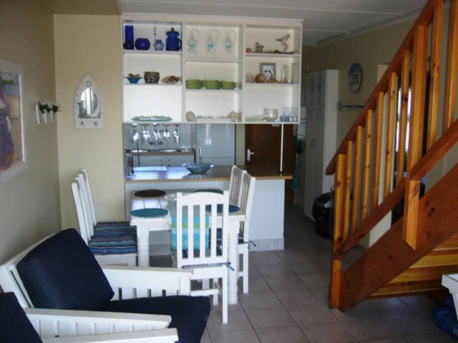 Living room area with indoor barbeque