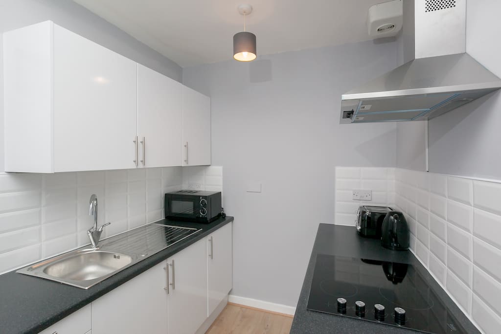 Fully equipped kitchen area