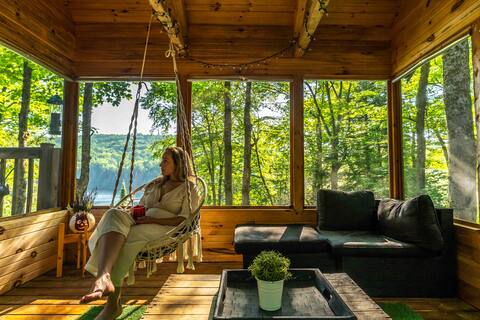 Seul au Bord du lac SPA 2 fireplaces