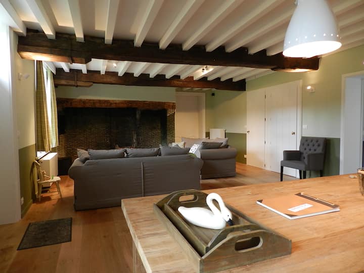 Historic Farmhouse Middle Of Polder Landscape - Damme