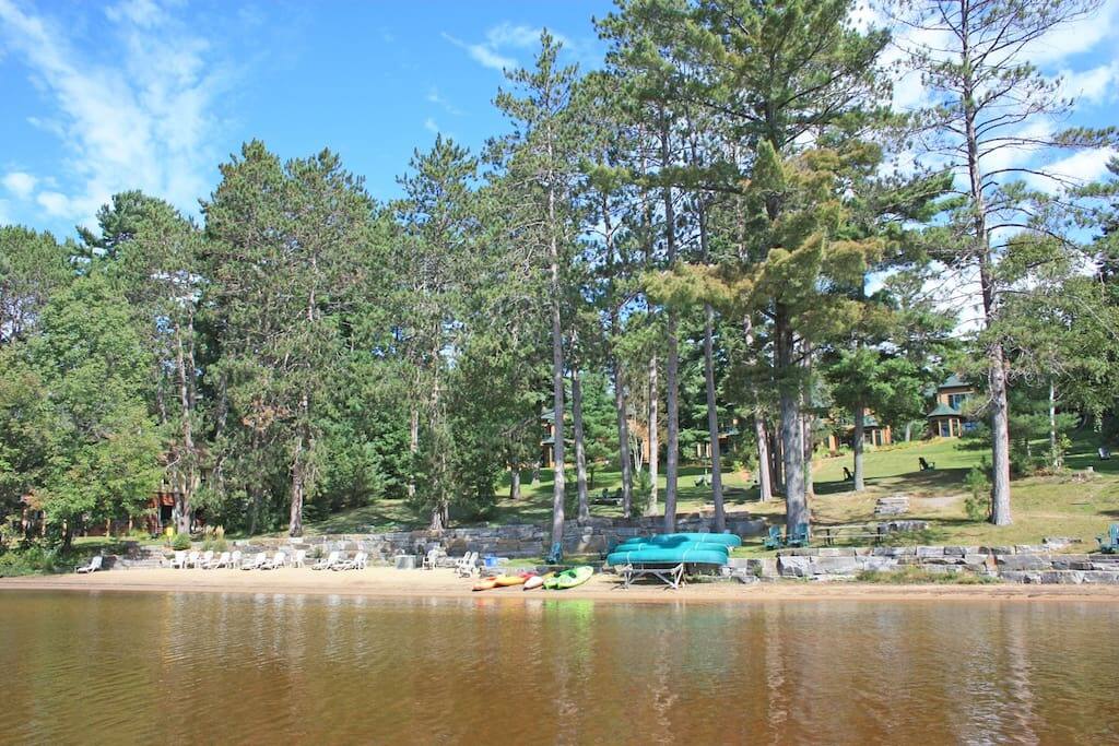 private beach