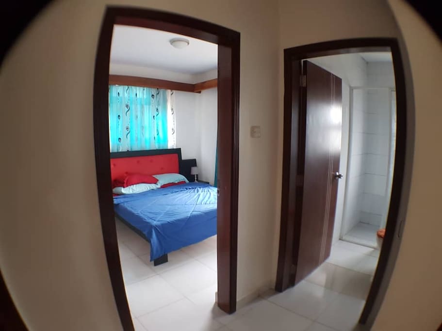Bedroom and private Bathroom 1