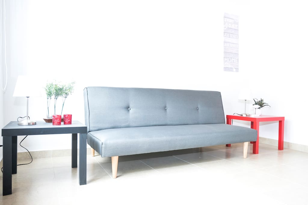 Sofa bed in case you have a guest staying