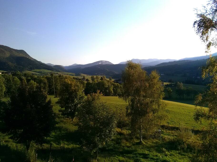 vue de l'emplacement du camping car