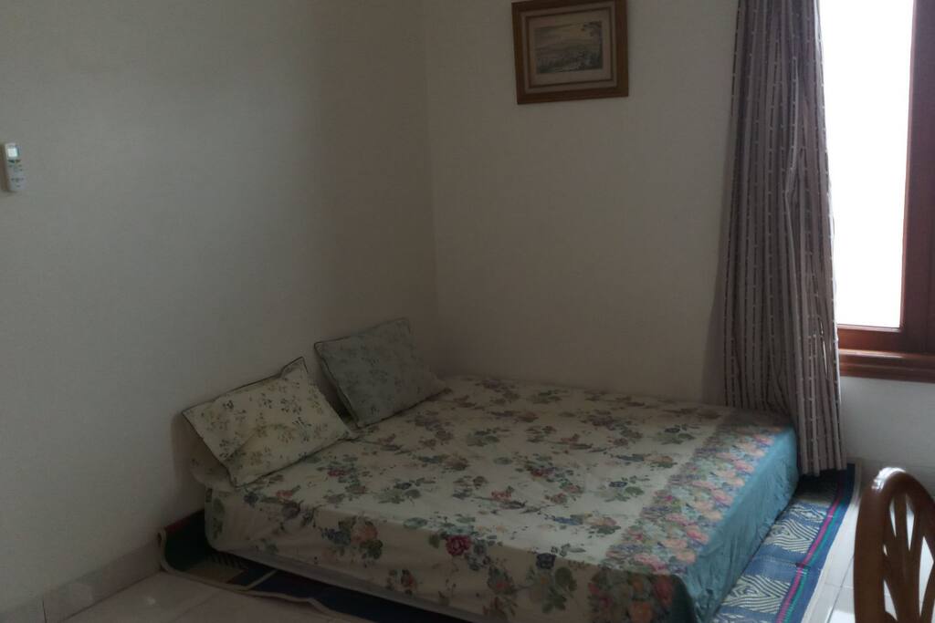 Spring bed on the floor