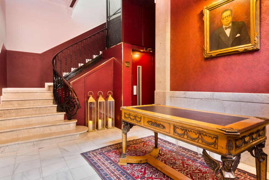 The hall of the bathroom