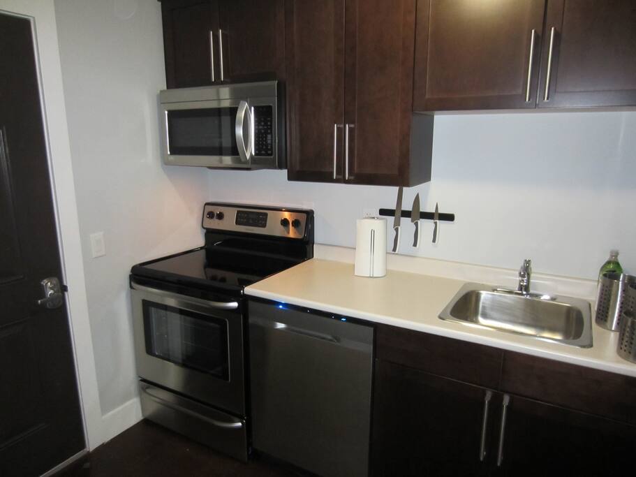 Kitchen with new appliances