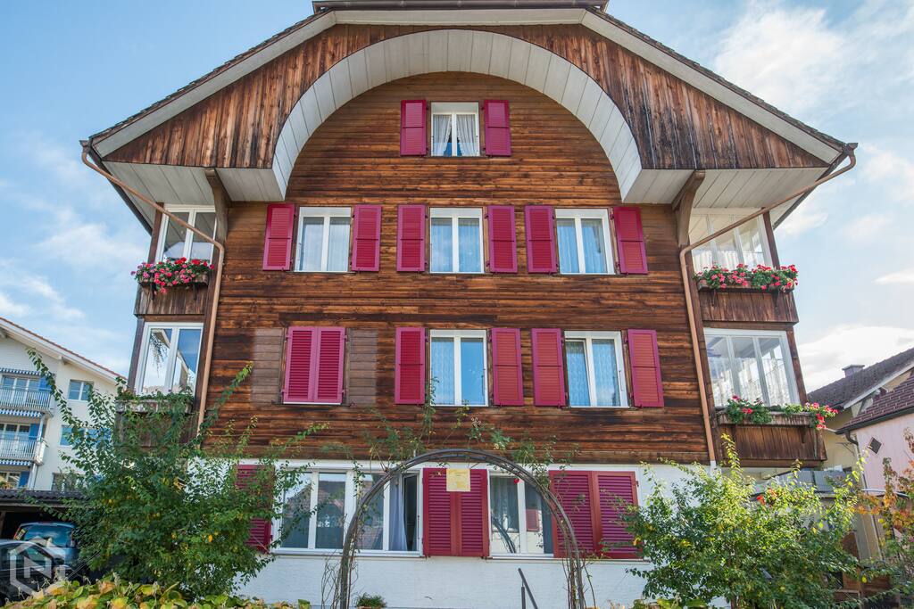 Front view of the house