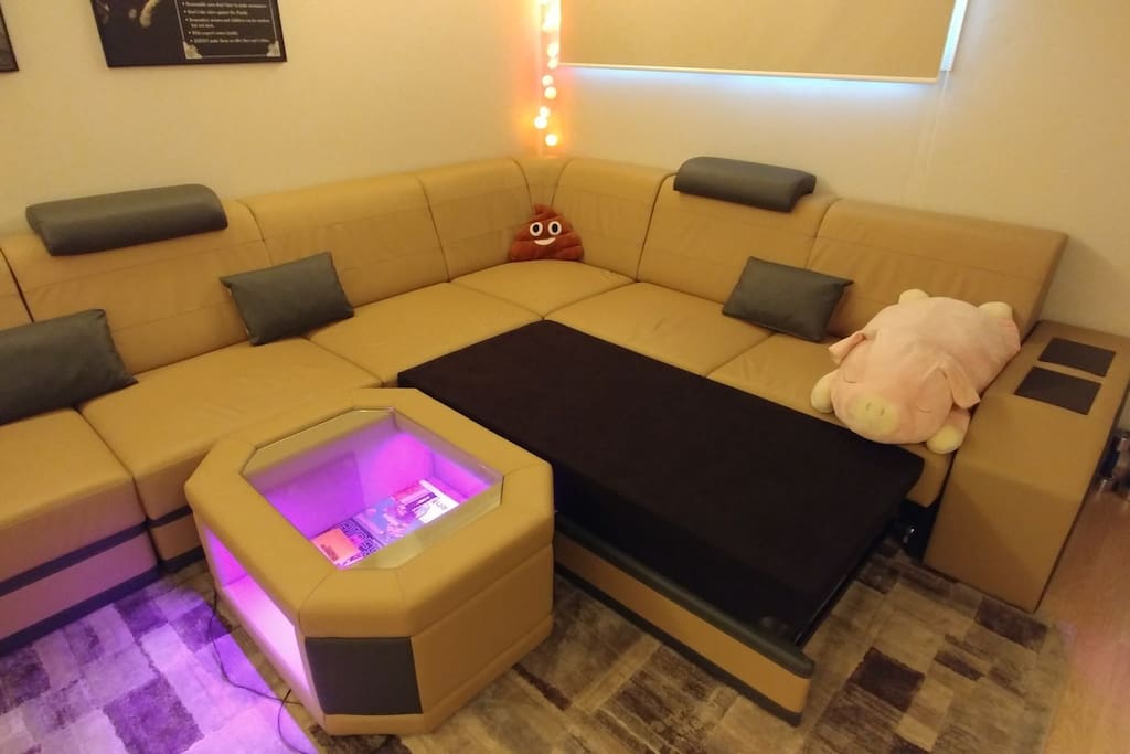 making sofa bed.