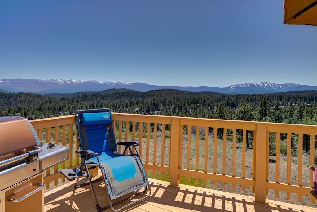 BBQ and Recliner Chair on the Deck