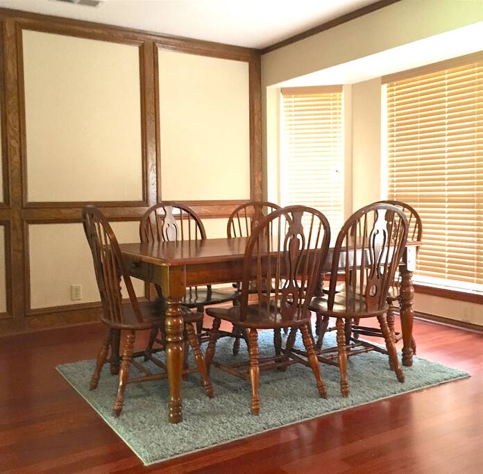 dining room during the day, extremely well lit with natural light