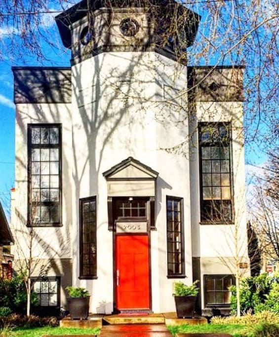 Was a church, now a convenient and bright house.