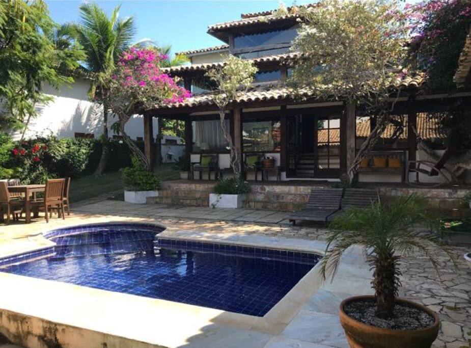 Pool and main house