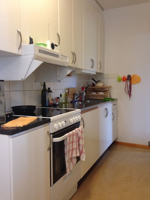 Kitchen is fully equipped with dishes up to 4 people and an espresso machine