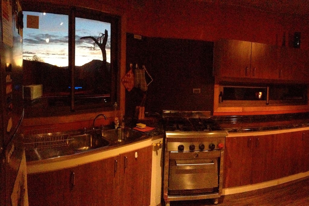 Kitchen whit view.