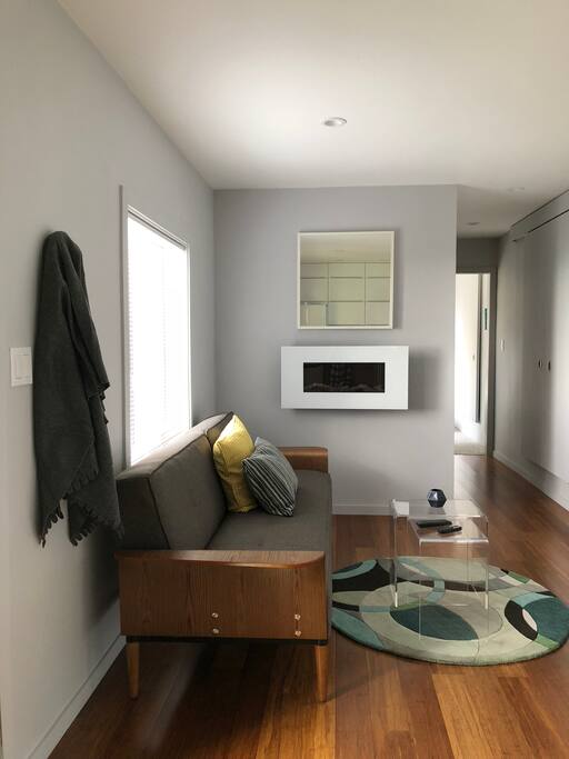Relax and watch tv and enjoy the fireplace