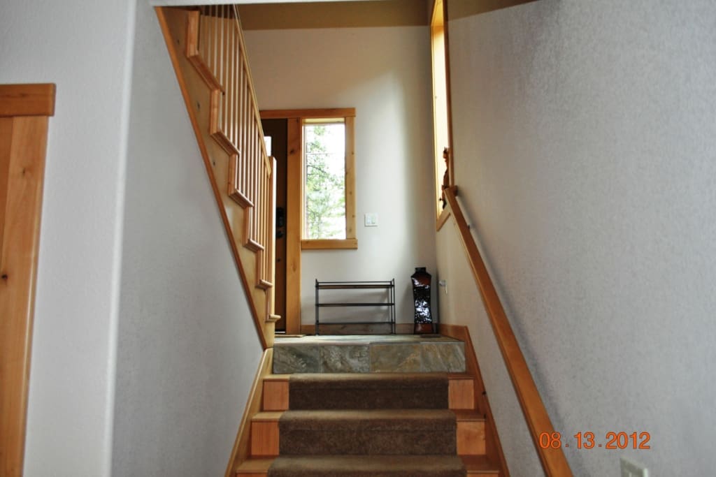 Stairs going to the main floor