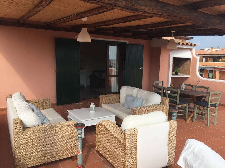 Terrazza vista ingresso casa