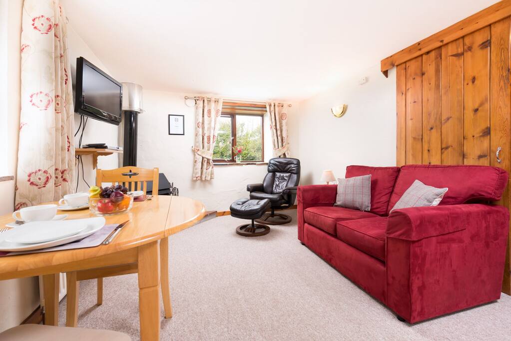 The lounge and dining area