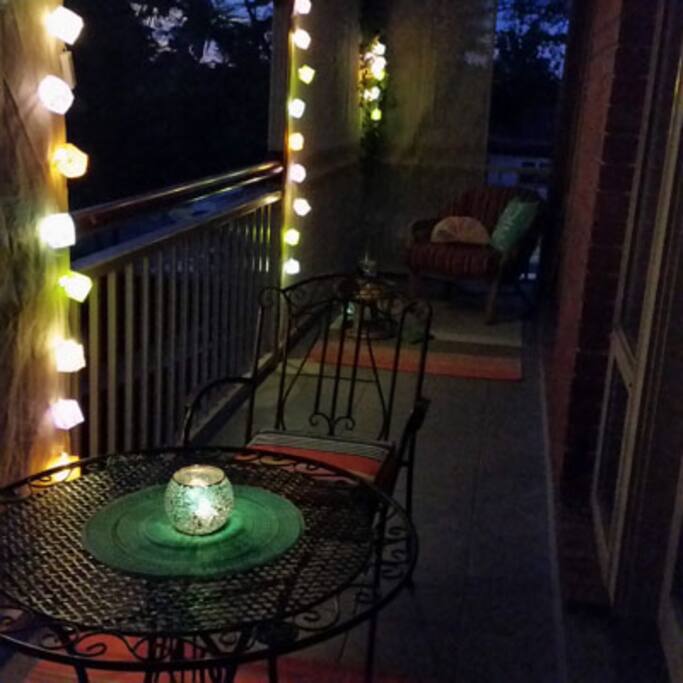 Balcony access, summer & winter