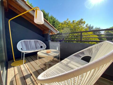 Adour apartment: nature, calm, swimming pool and spa!