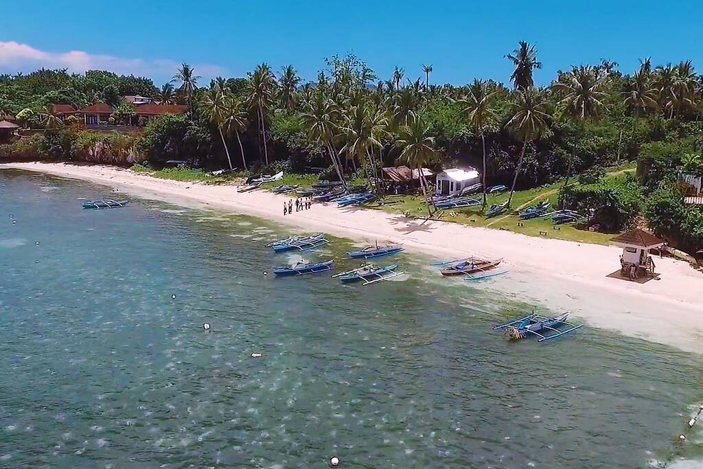 nearby public beach