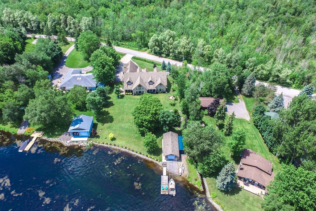 Aerial Rear View of the House