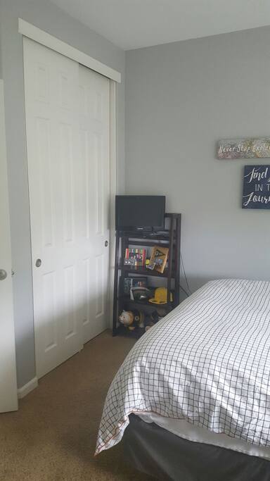 closet view of bedroom