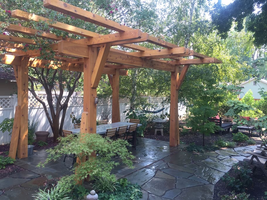 View of back patio.