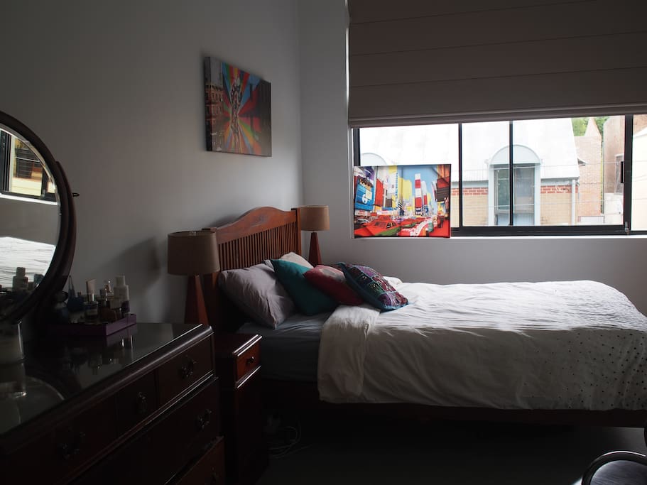 Full Wardrobe space and comfy double bed