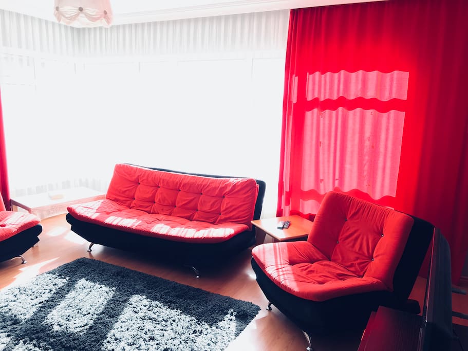 Living room with foldable sofas (verified photo)