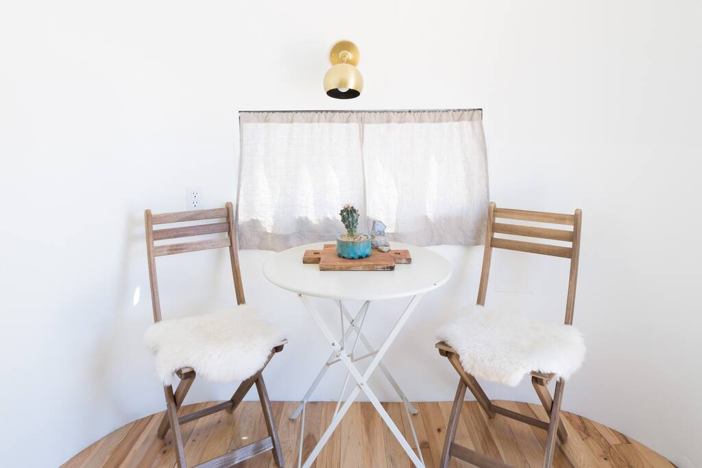 Table in airstream