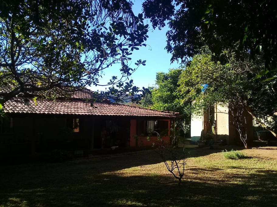 Área externa da casa