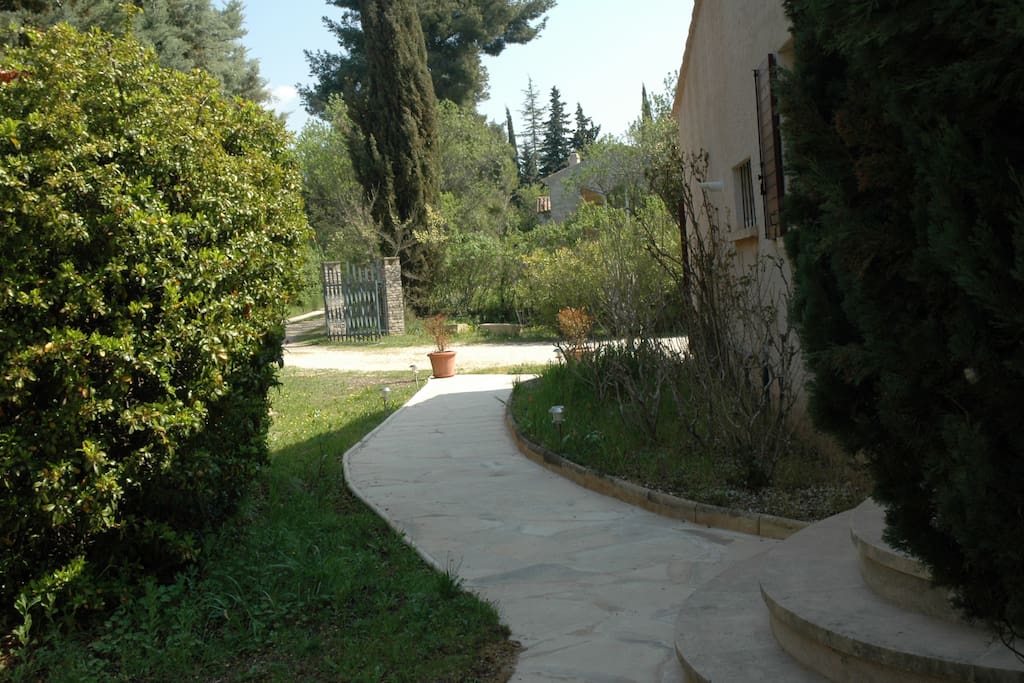 Arrivée côté chemin