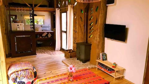 A living house in native forest near the beach