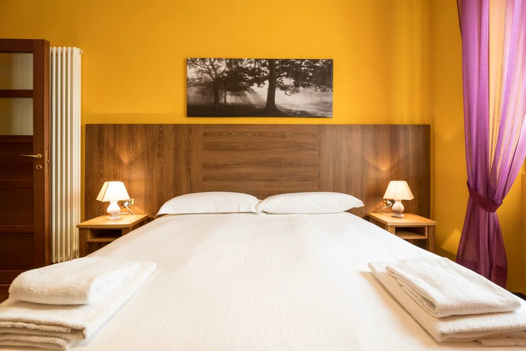 The Bedroom - The soft double bed & The linen
