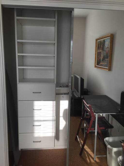 Ample closet space