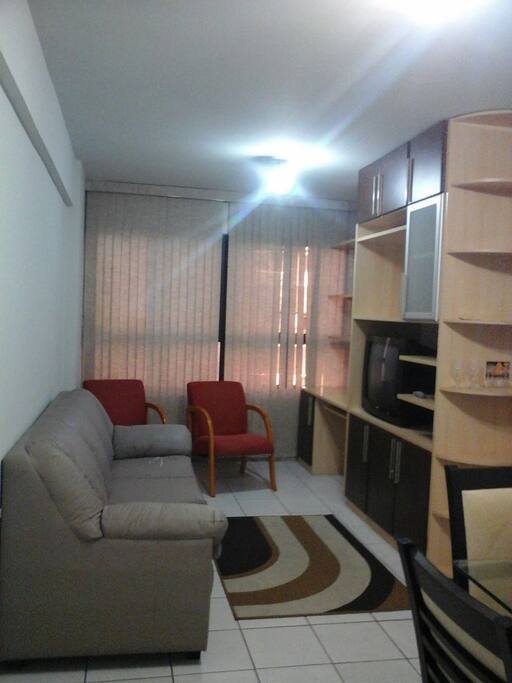 Sala 2 ambientes do apartamento