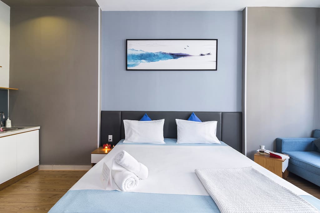 Comfortable king-sized bed you'll want to dive right in