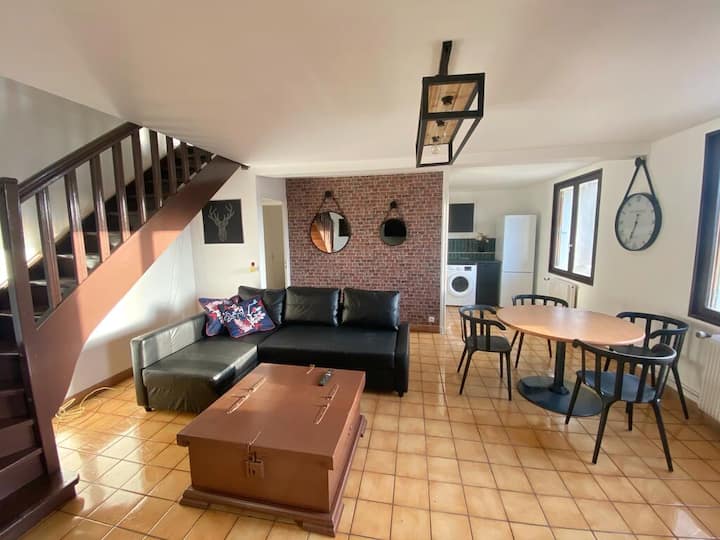 14 Chic Et Cosy Grand Appart, Centre, Wifi Netflix - Roche-la-Molière