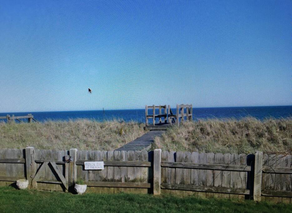 private walkway to beach