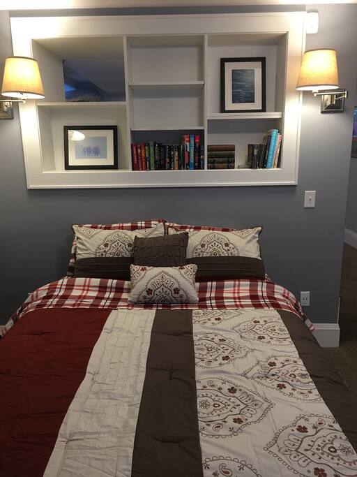 Cozy bed with heated floor