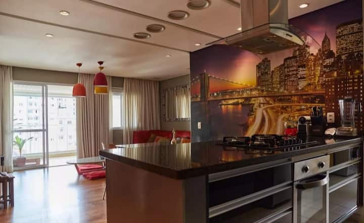Boutique Apt 90m2 2dorm 2wc Close To Metro Station - Sao Paolo