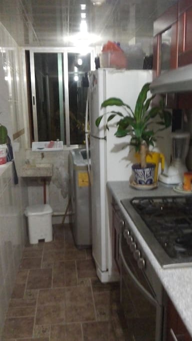Cocina y lavadora