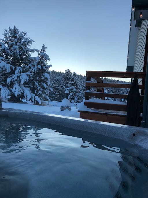 Hot tubbing to start or end your day...or both! :)
