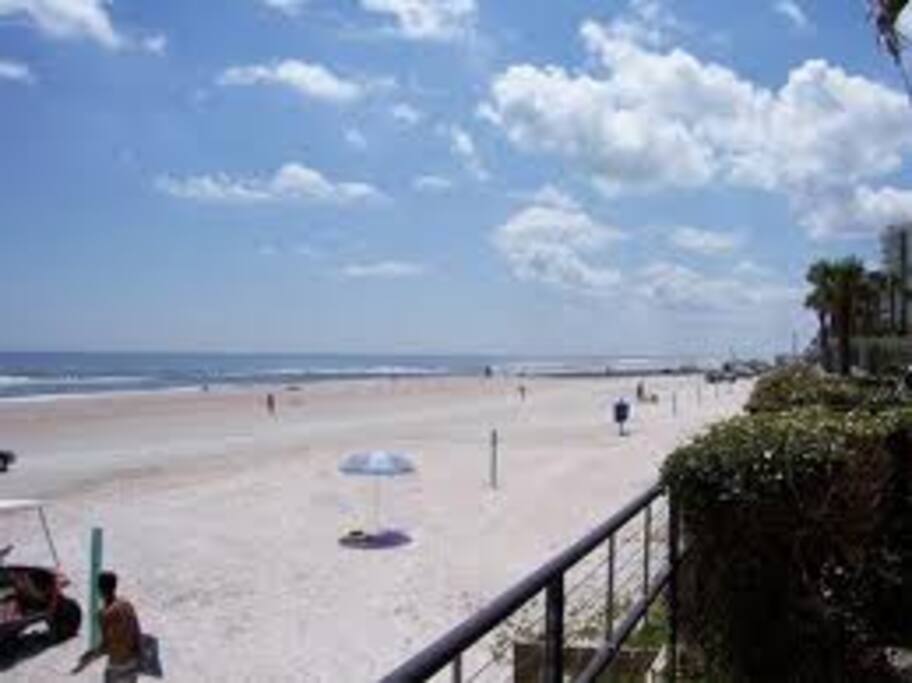 The beach to the South