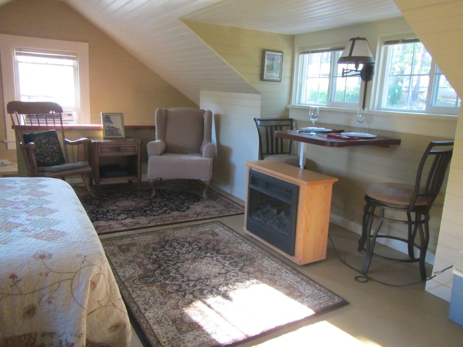 Spacious attic-type room